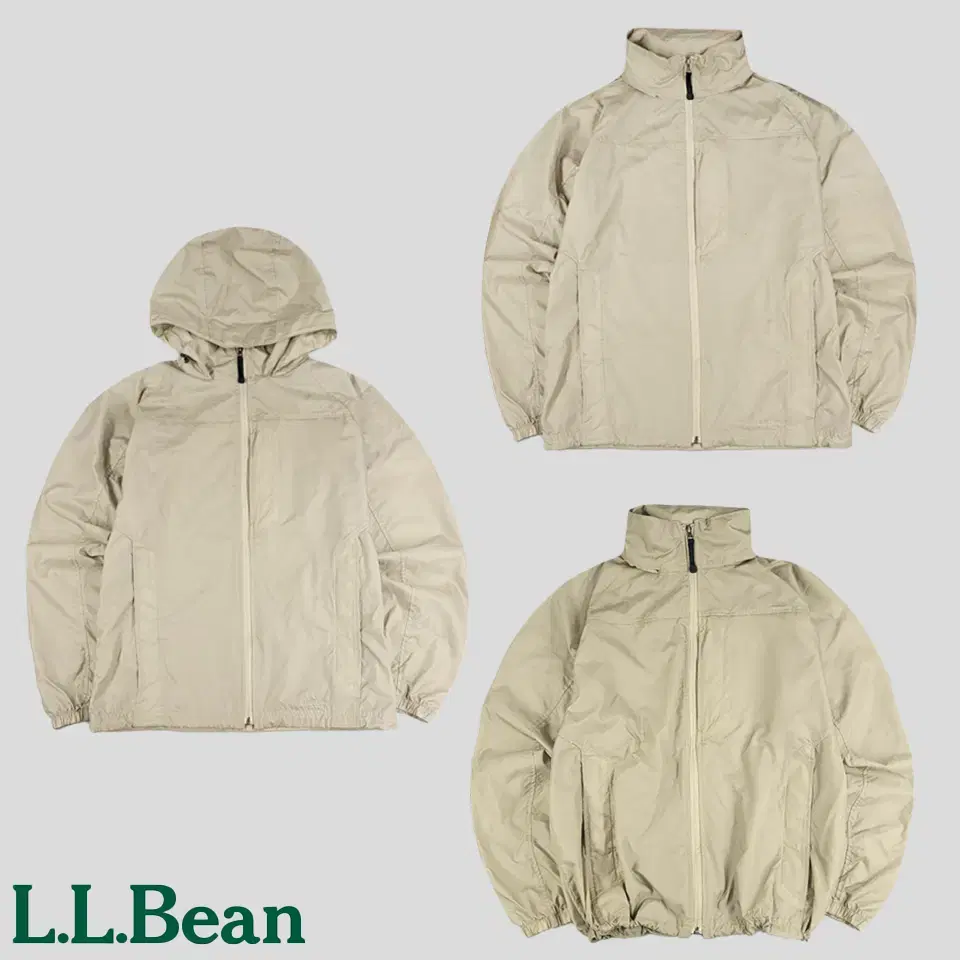 L.L.BEAN 엘엘빈 베이지톤 로고자수 나일론100 립스탑 멀티포켓 아